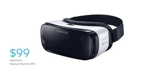 消費者版Gear VR售價99美元，11月上市